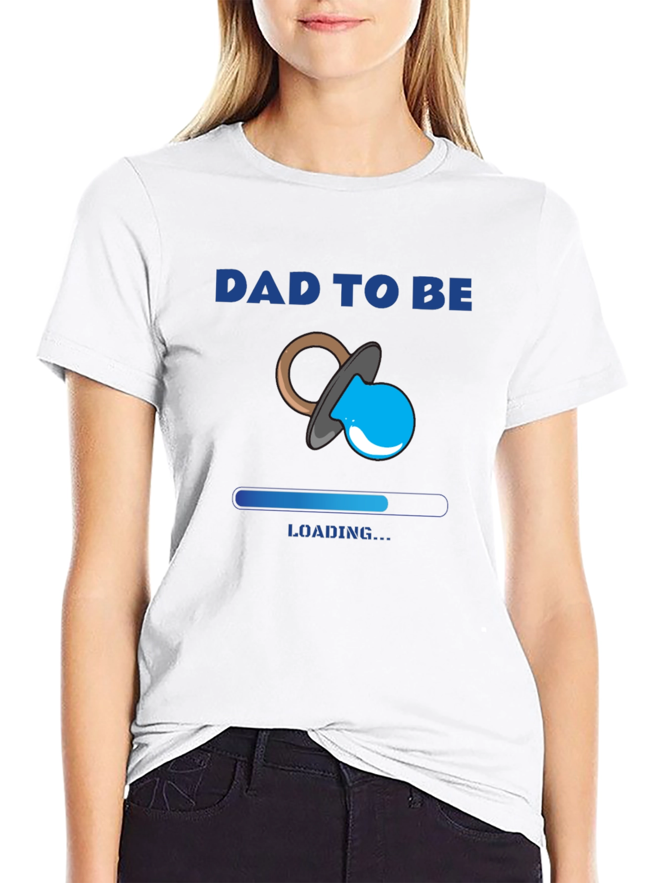 Dad To Be Loading Baby Announcement T-Shirt