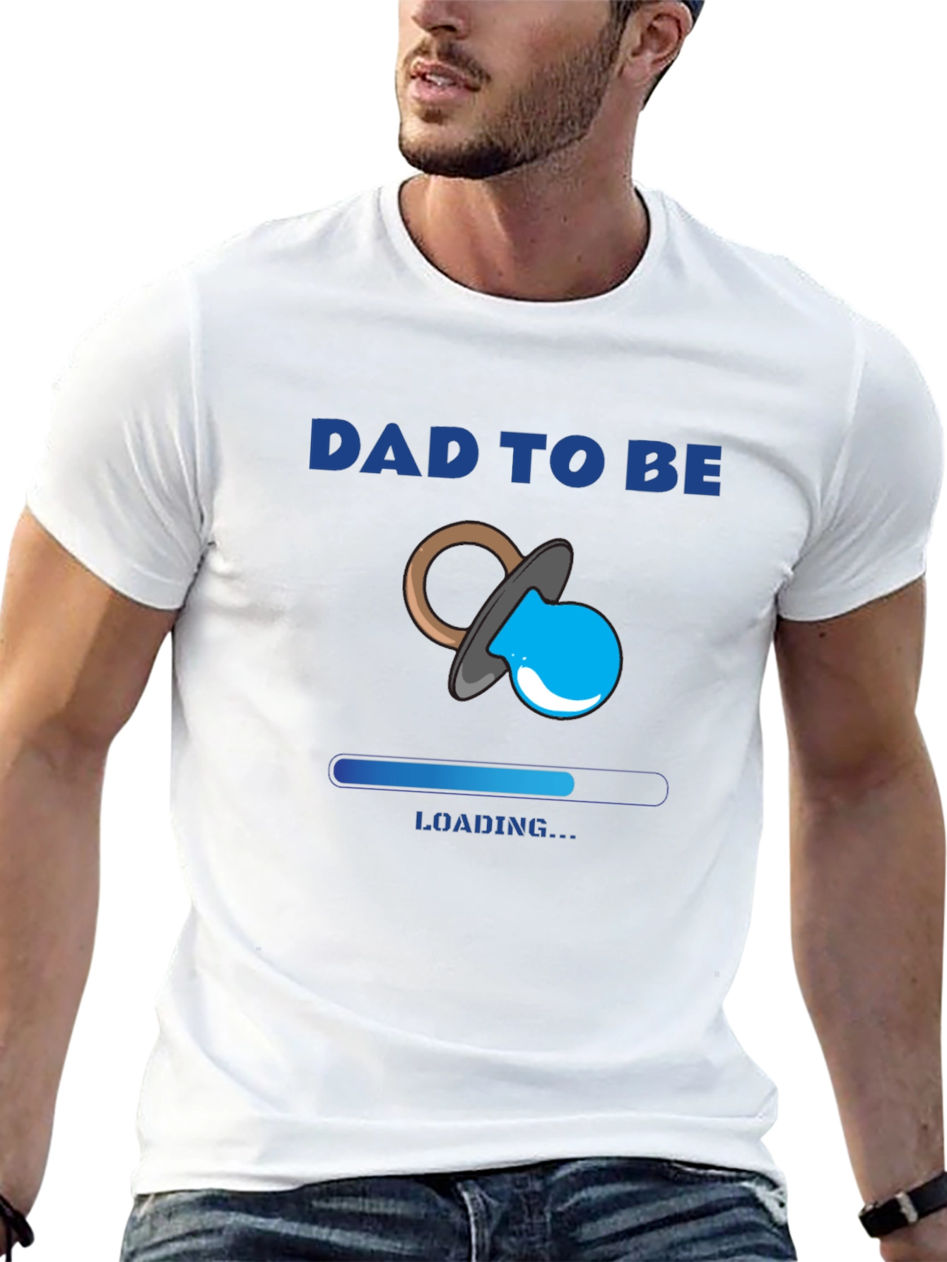 Dad To Be Loading Baby Announcement T-Shirt