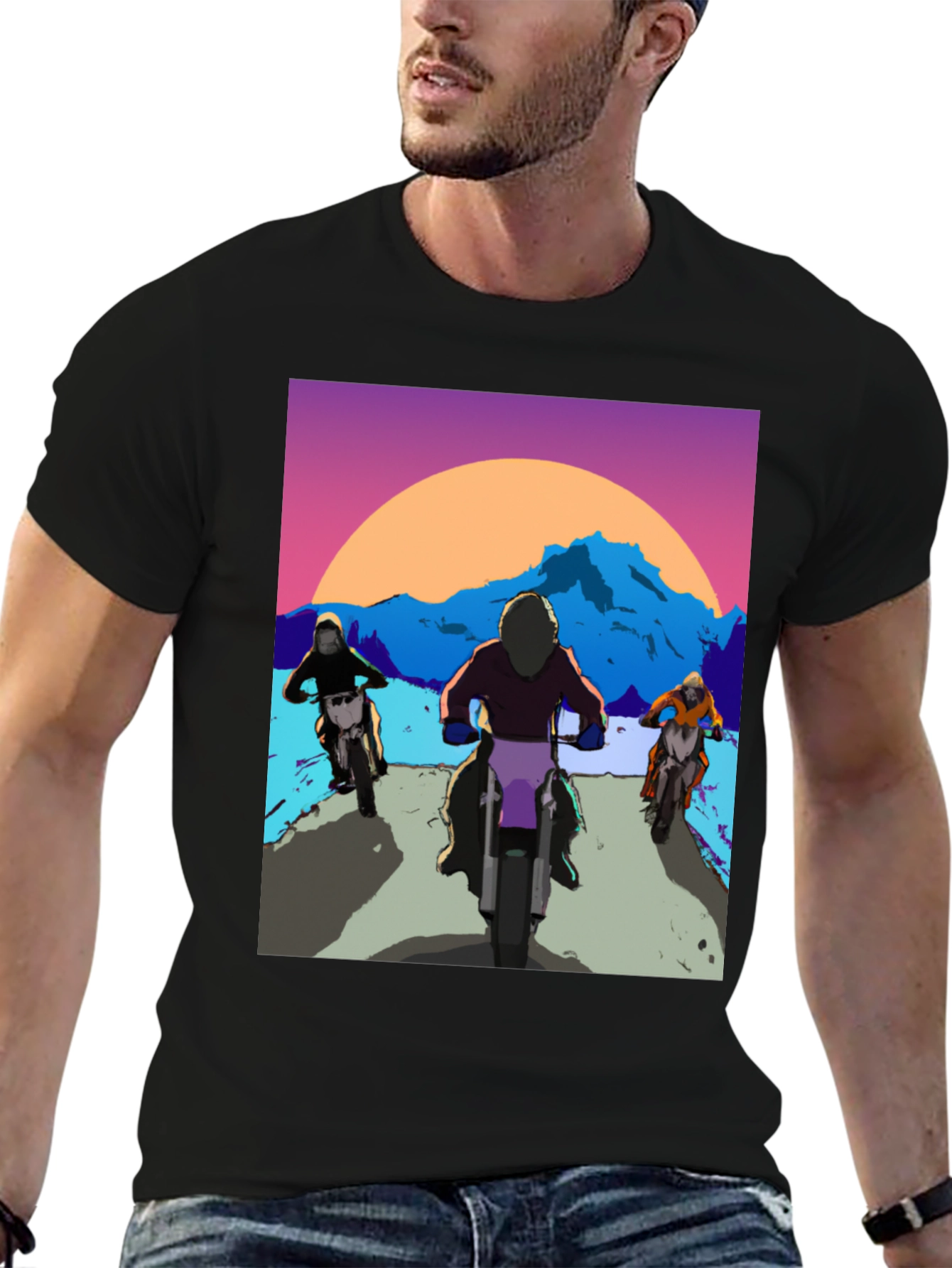 Retro Motorcycle Riders T-Shirt