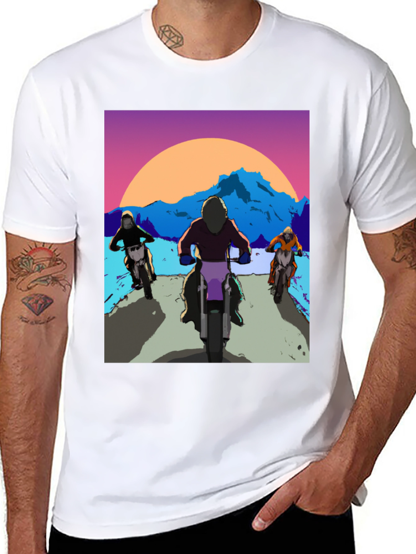 Retro Motorcycle Riders T-Shirt
