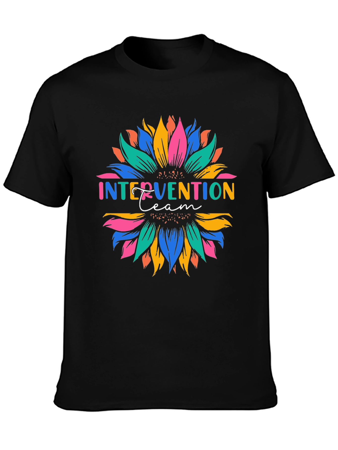 Intervention Team Sunflower Graphic T-Shirt