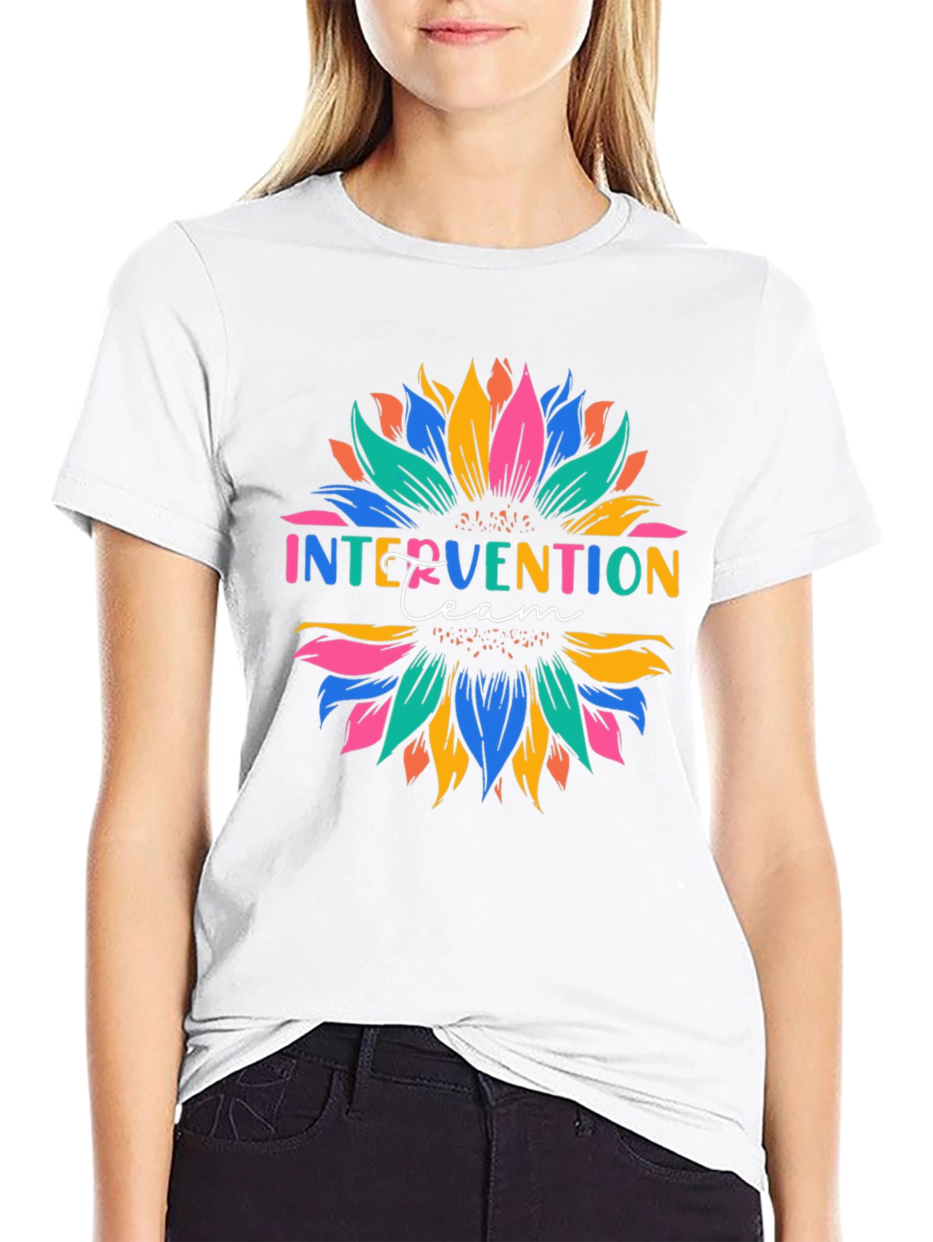 Intervention Team Sunflower Graphic T-Shirt