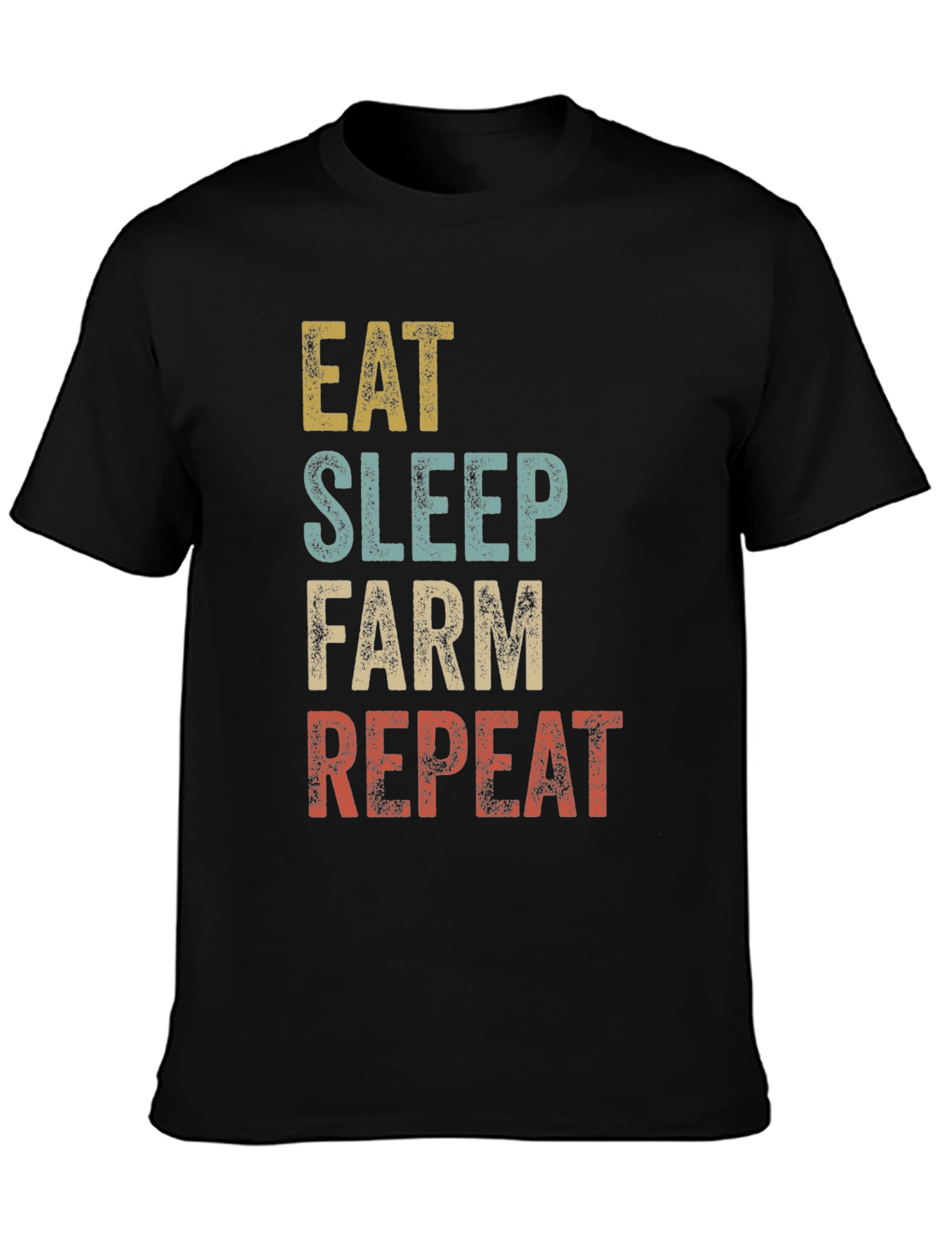 Eat Sleep Farm Repeat Graphic Tee