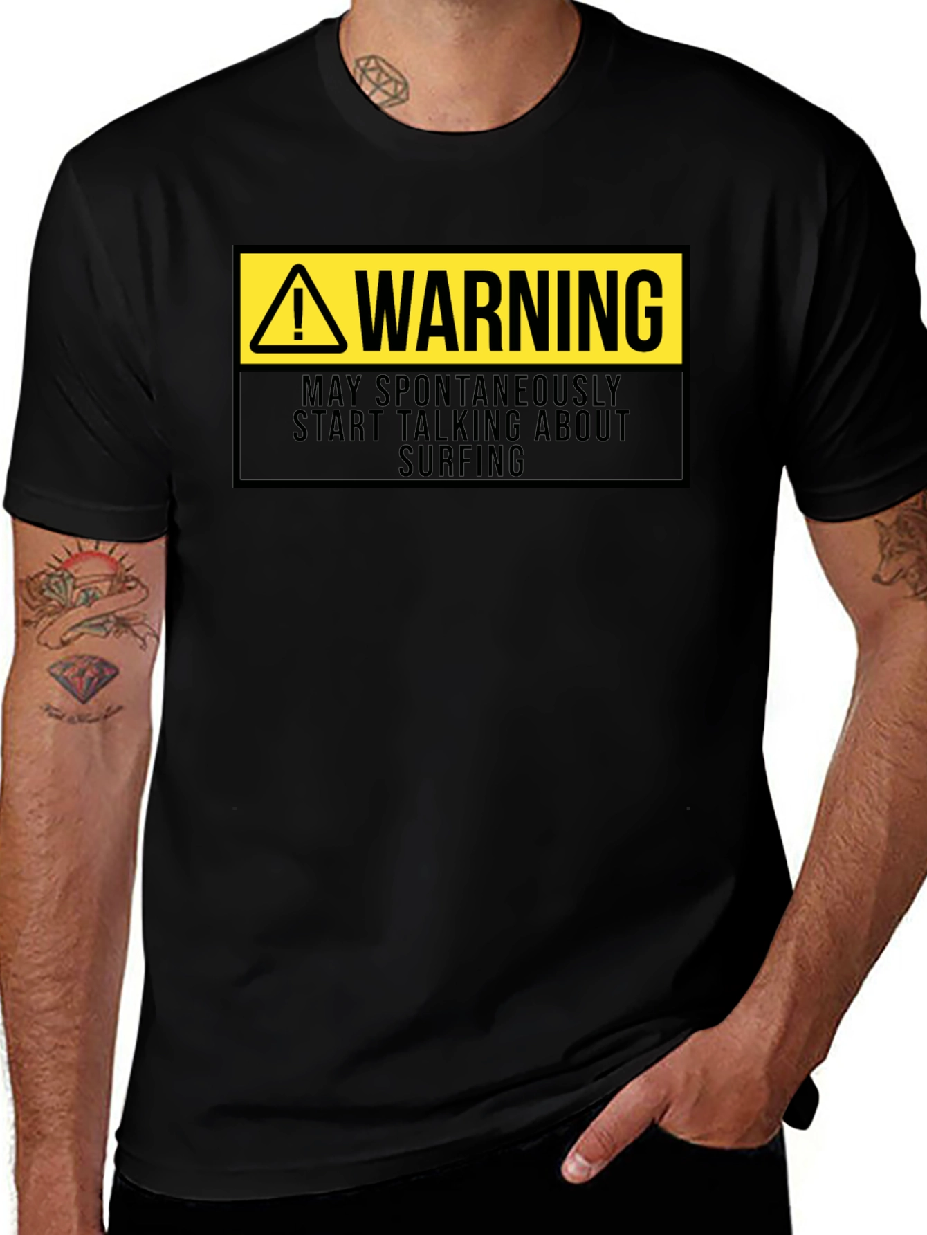 Warning Surfing T-Shirt