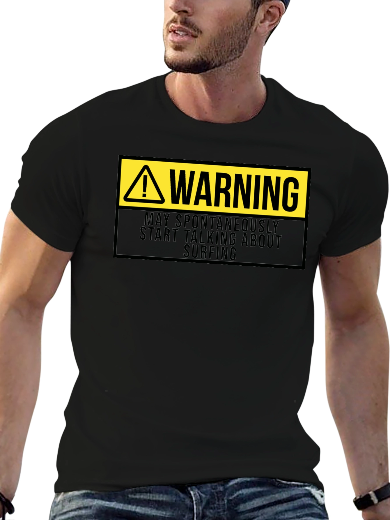 Warning Surfing T-Shirt