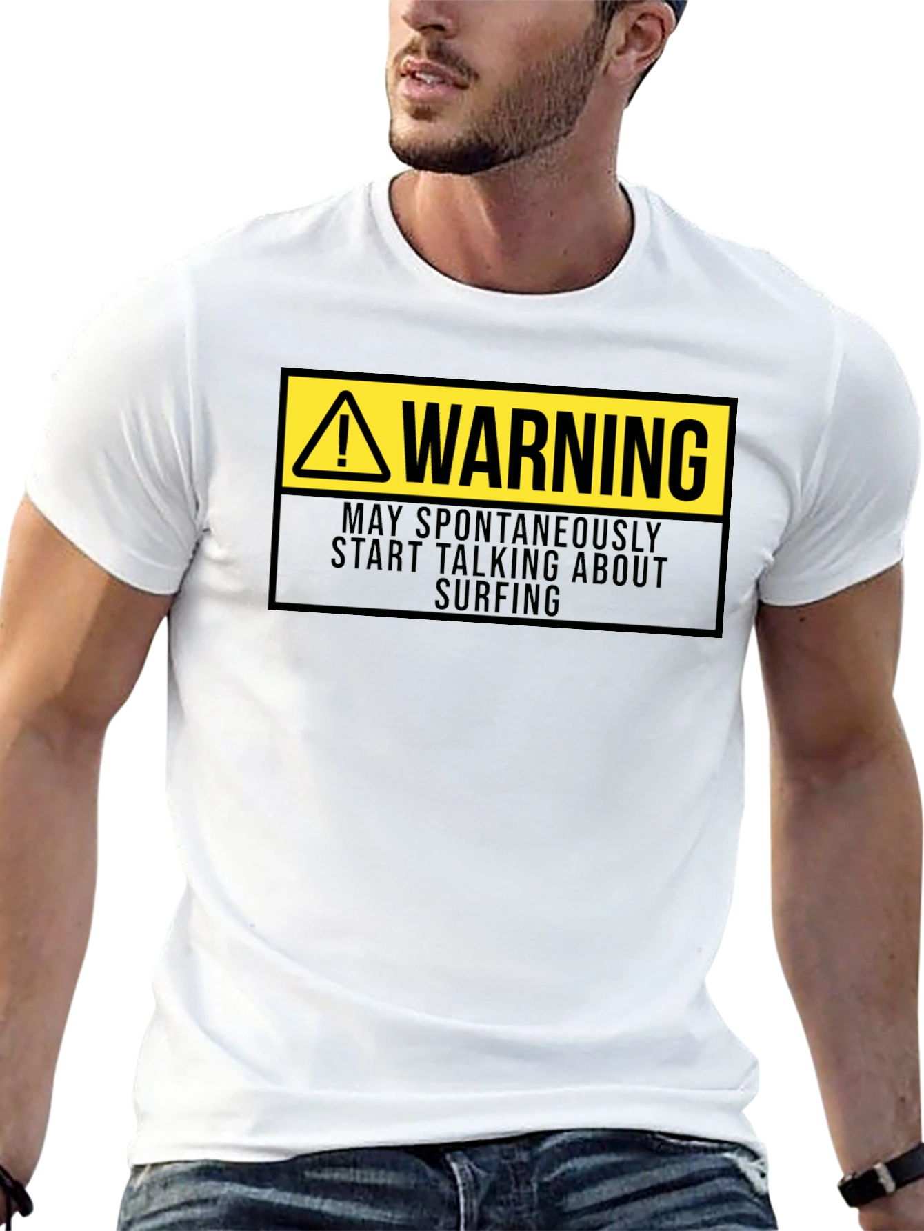 Warning Surfing T-Shirt