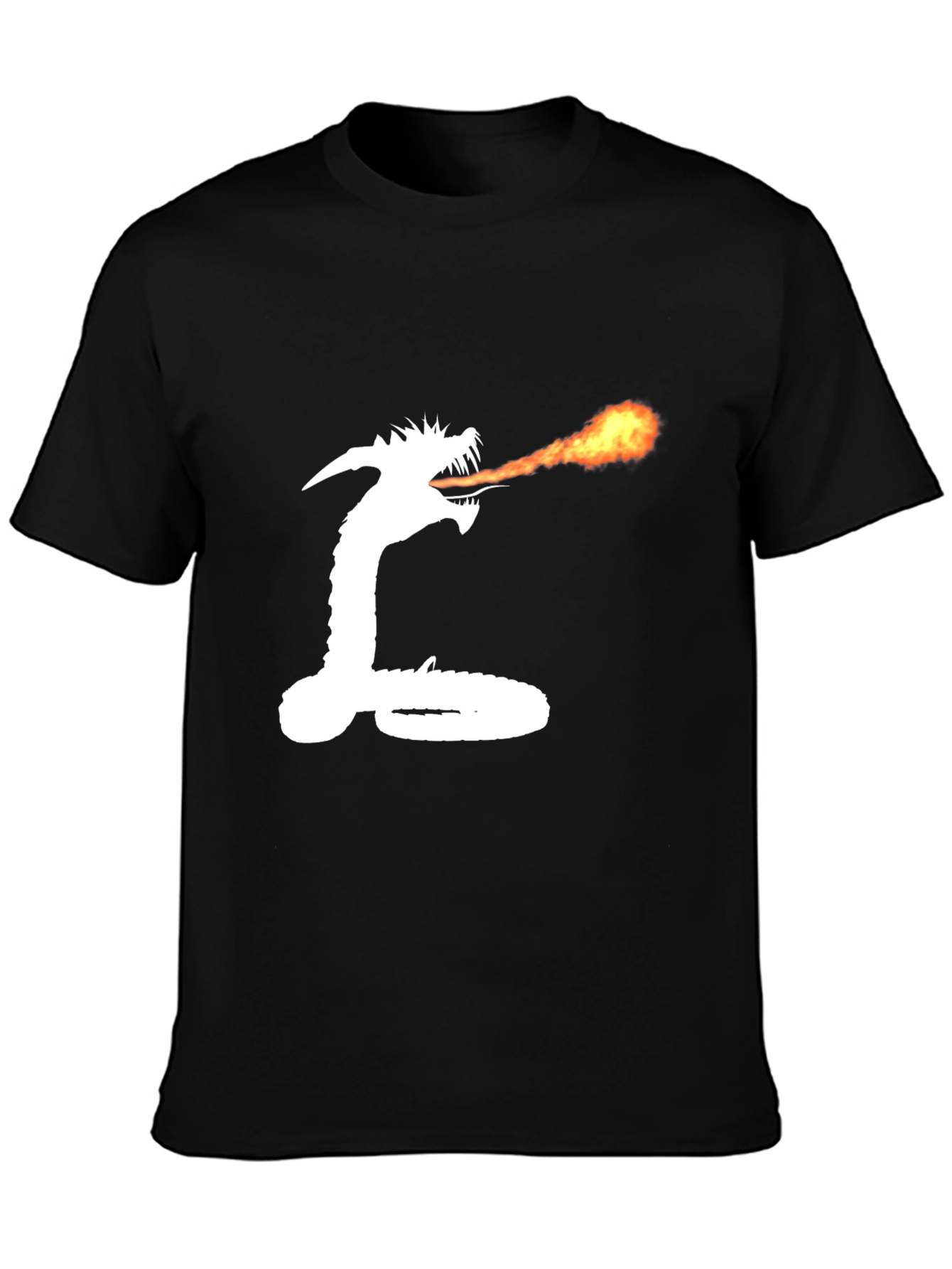 Dragon Fire Black Graphic T-Shirt
