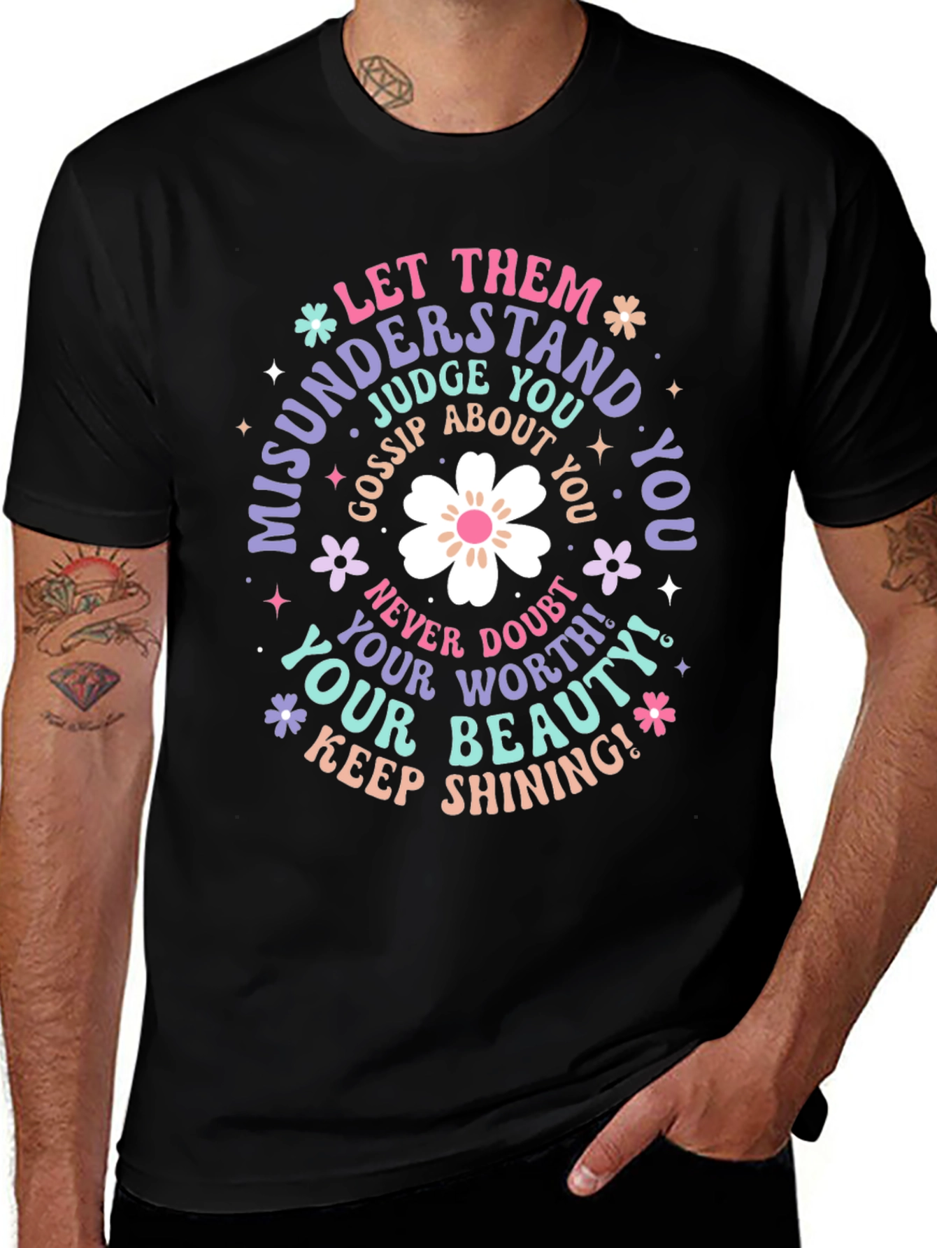 Inspirational Graphic Tee - Misunderstood and Shining