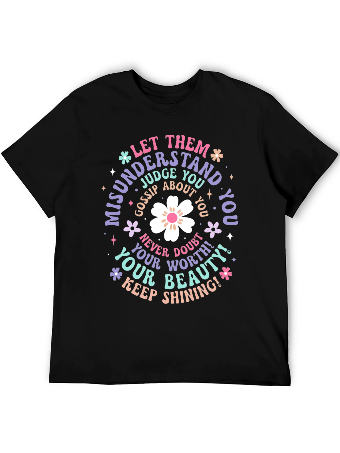 Inspirational Graphic Tee - Misunderstood and Shining