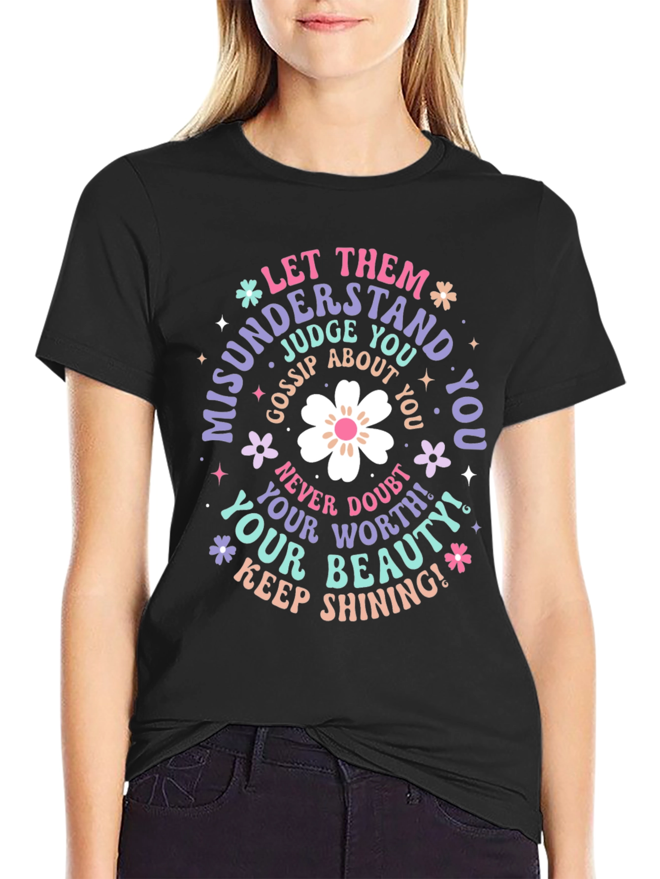 Inspirational Graphic Tee - Misunderstood and Shining