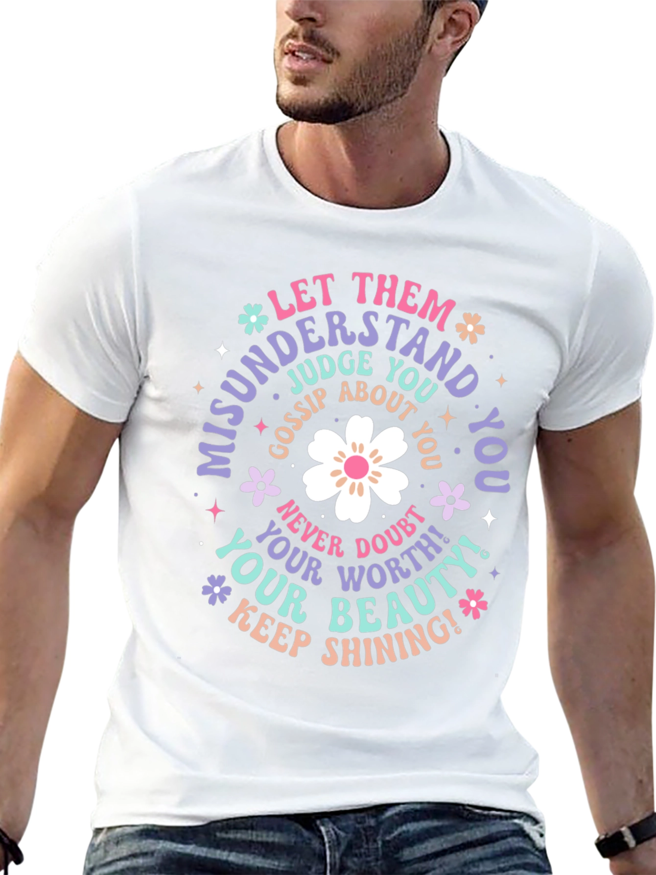 Inspirational Graphic Tee - Misunderstood and Shining