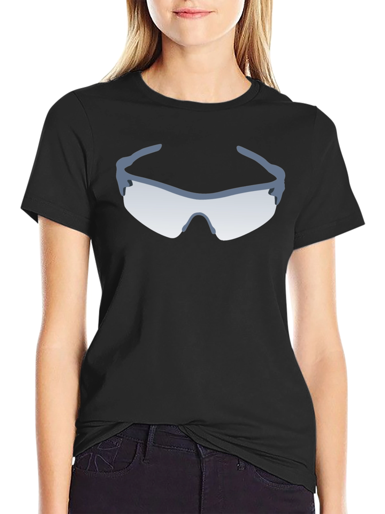 Cool Shades T-Shirt - Black Crew Neck Tee