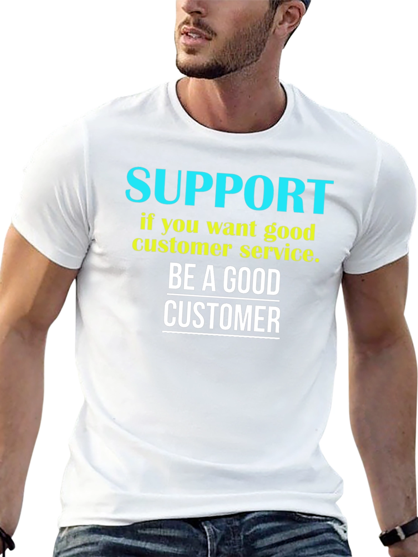 Be a Good Customer Graphic Tee - Black