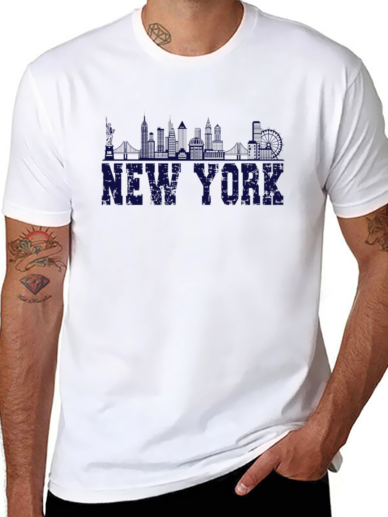 New York Skyline T-Shirt - Classic Comfort