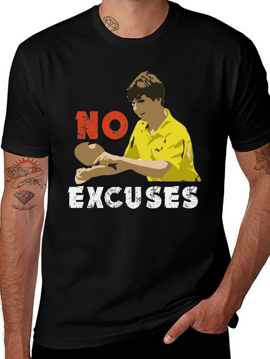 No Excuses Table Tennis Graphic Tee