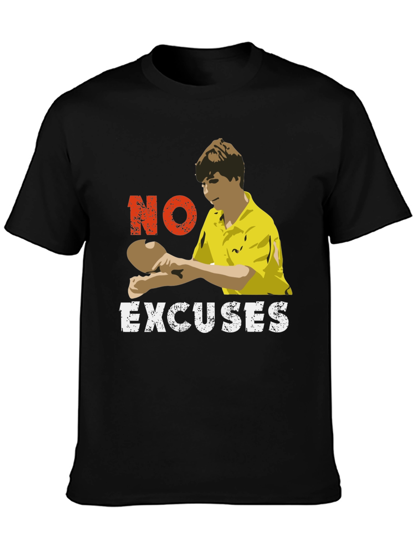 No Excuses Table Tennis Graphic Tee