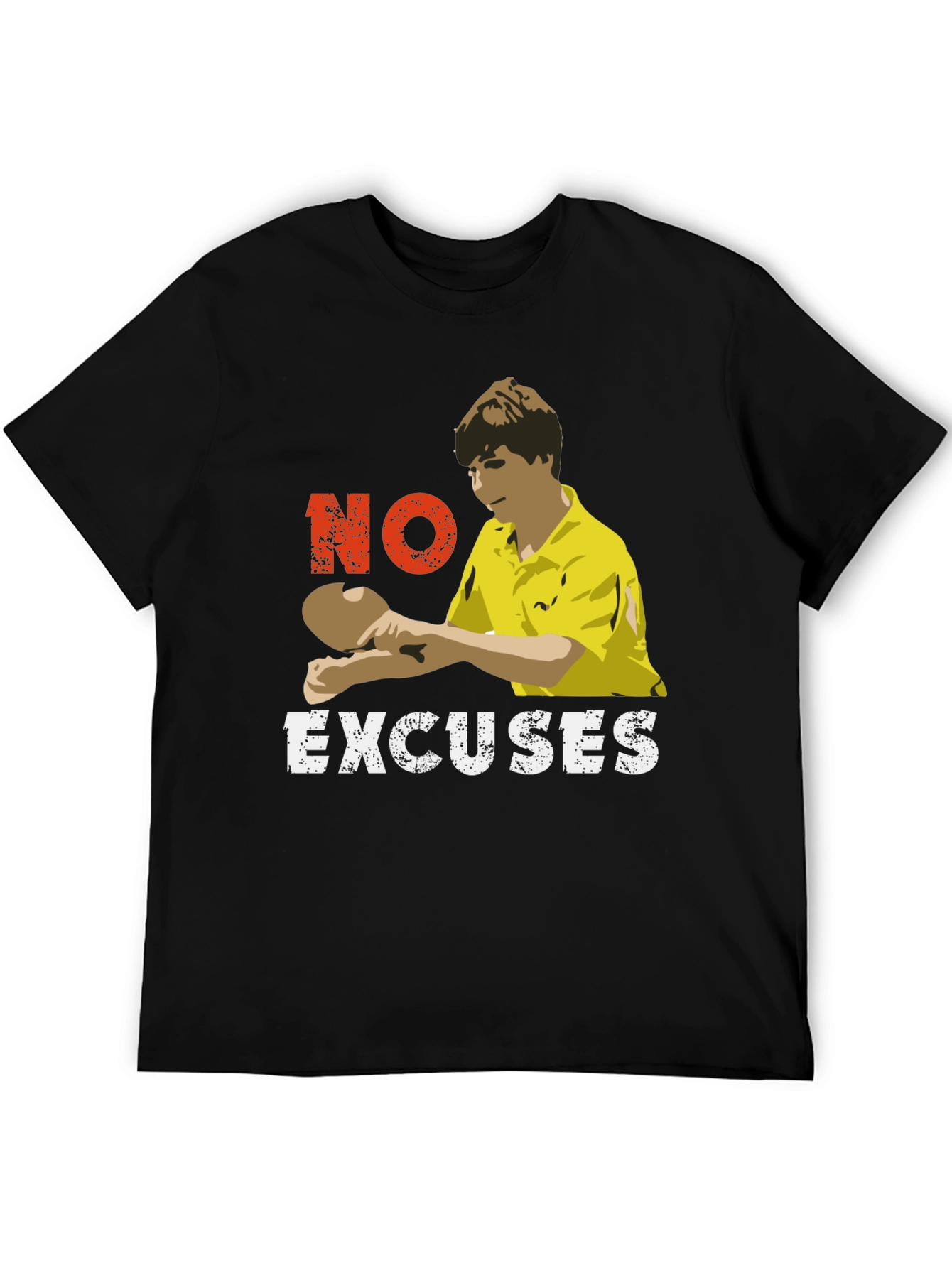 No Excuses Table Tennis Graphic Tee