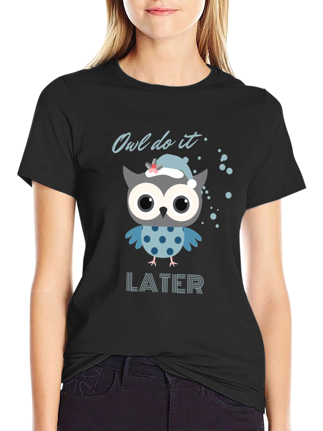 Owl Do It Later T-Shirt - Funny Graphic Tee