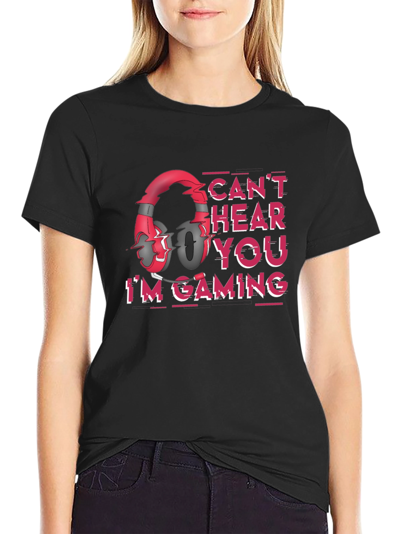 Gamer T-Shirt - Cant Hear You Im Gaming