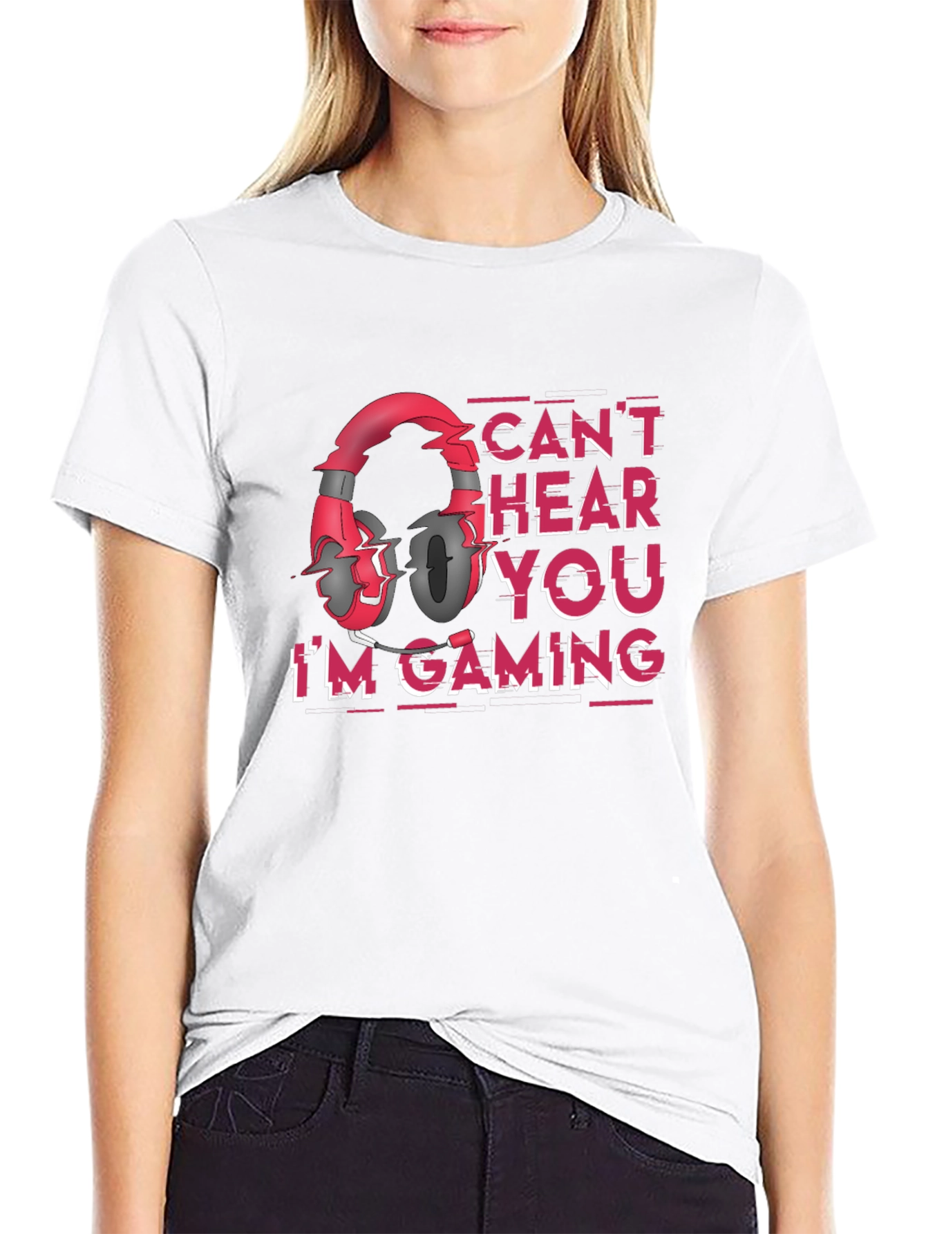 Gamer T-Shirt - Cant Hear You Im Gaming