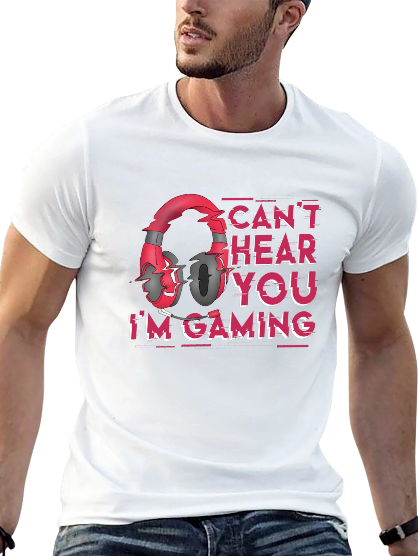 Gamer T-Shirt - Cant Hear You Im Gaming