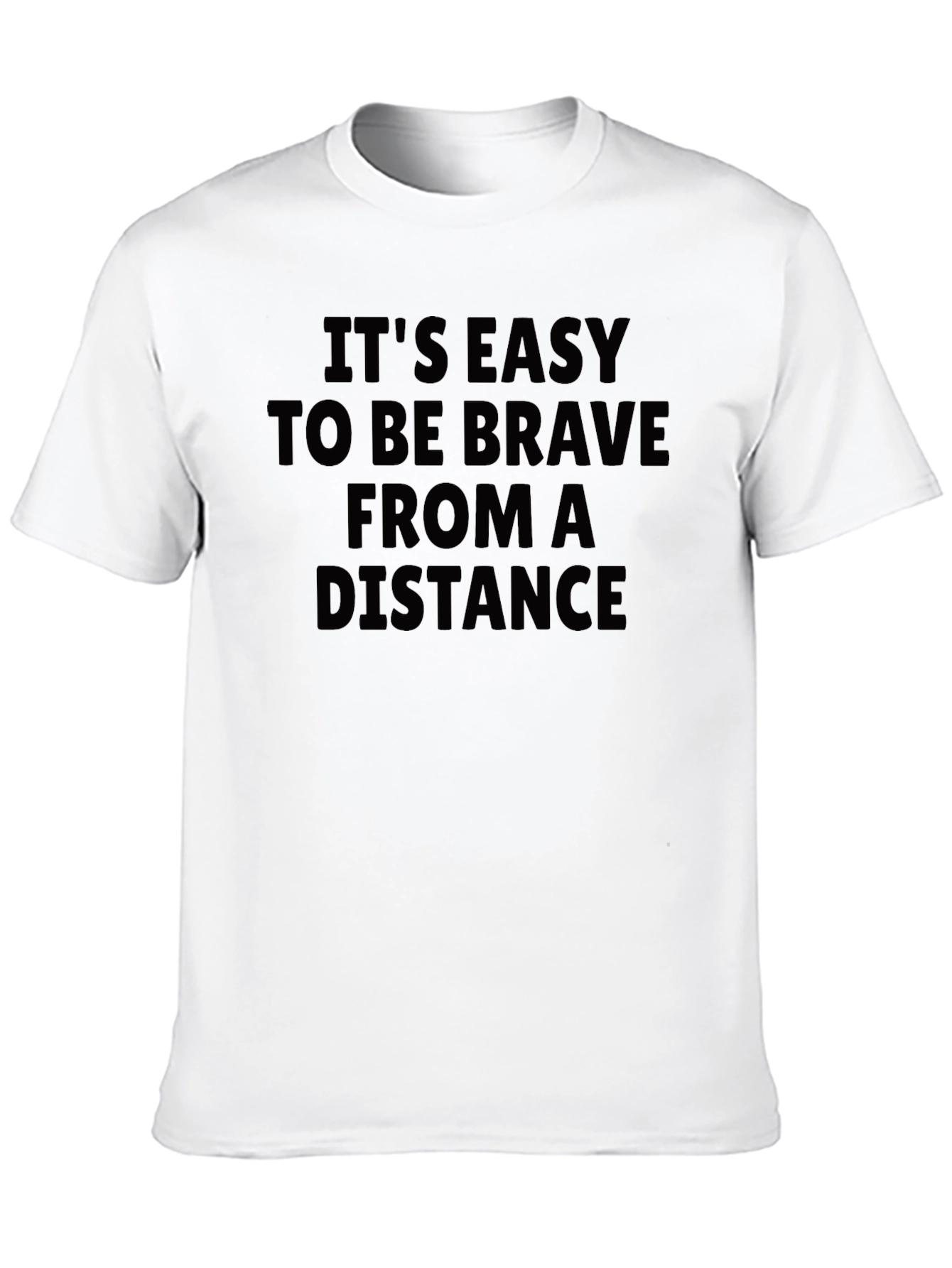 Brave From A Distance Black T-Shirt