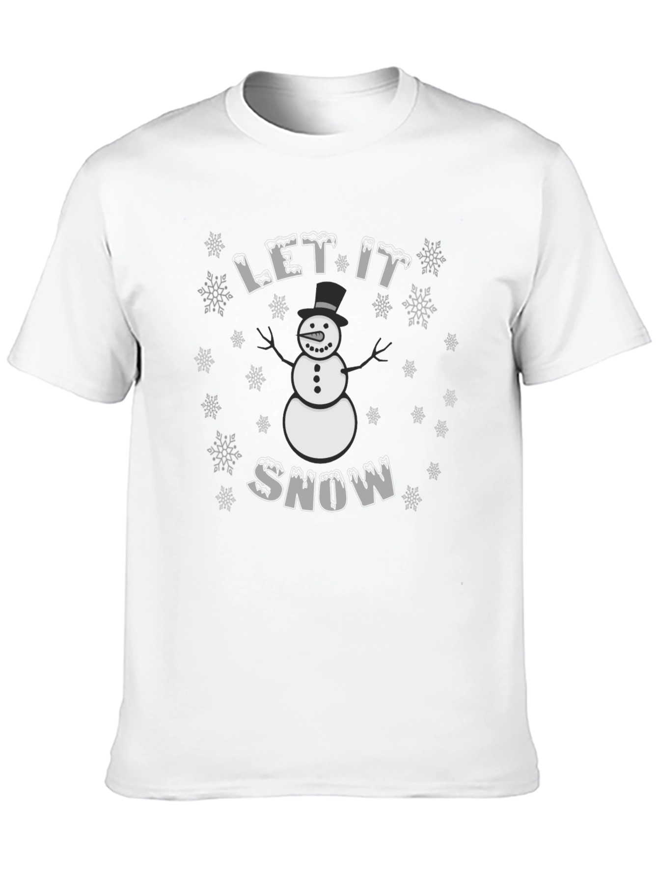 Let It Snow T-Shirt - Festive Winter Tee