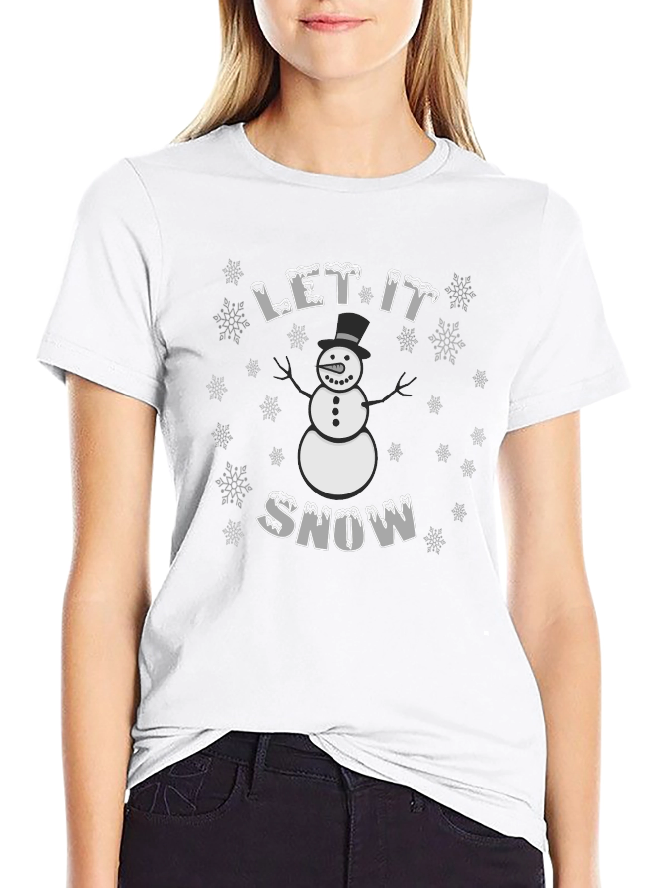 Let It Snow T-Shirt - Festive Winter Tee