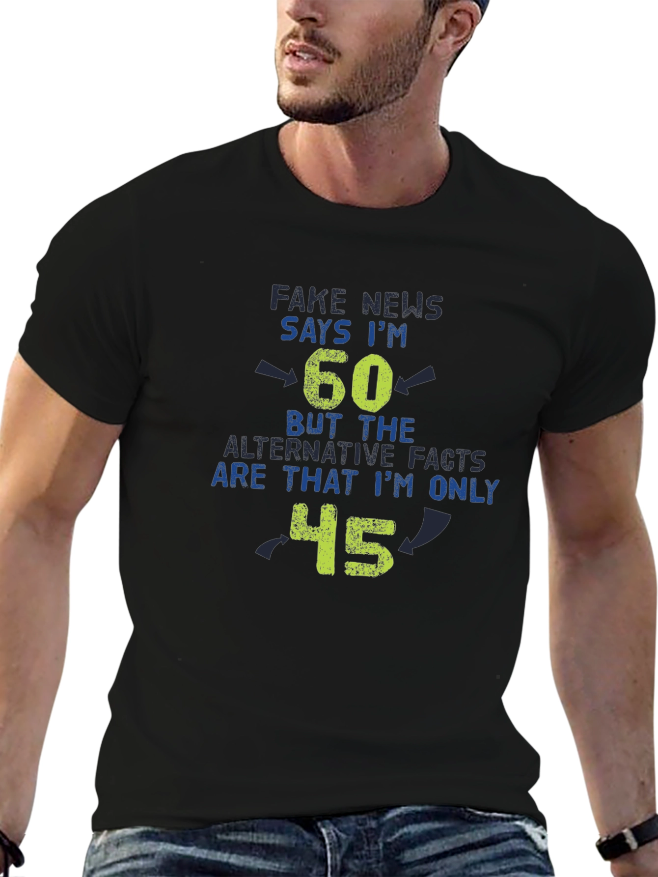 Funny Fake News 60th Birthday T-Shirt - Only 45!