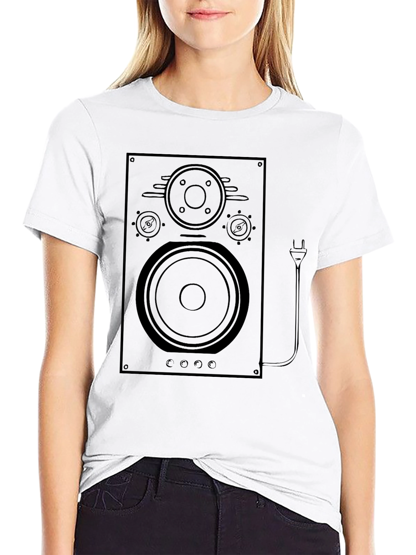 Speaker Graphic Tee - Classic Audio Vibe