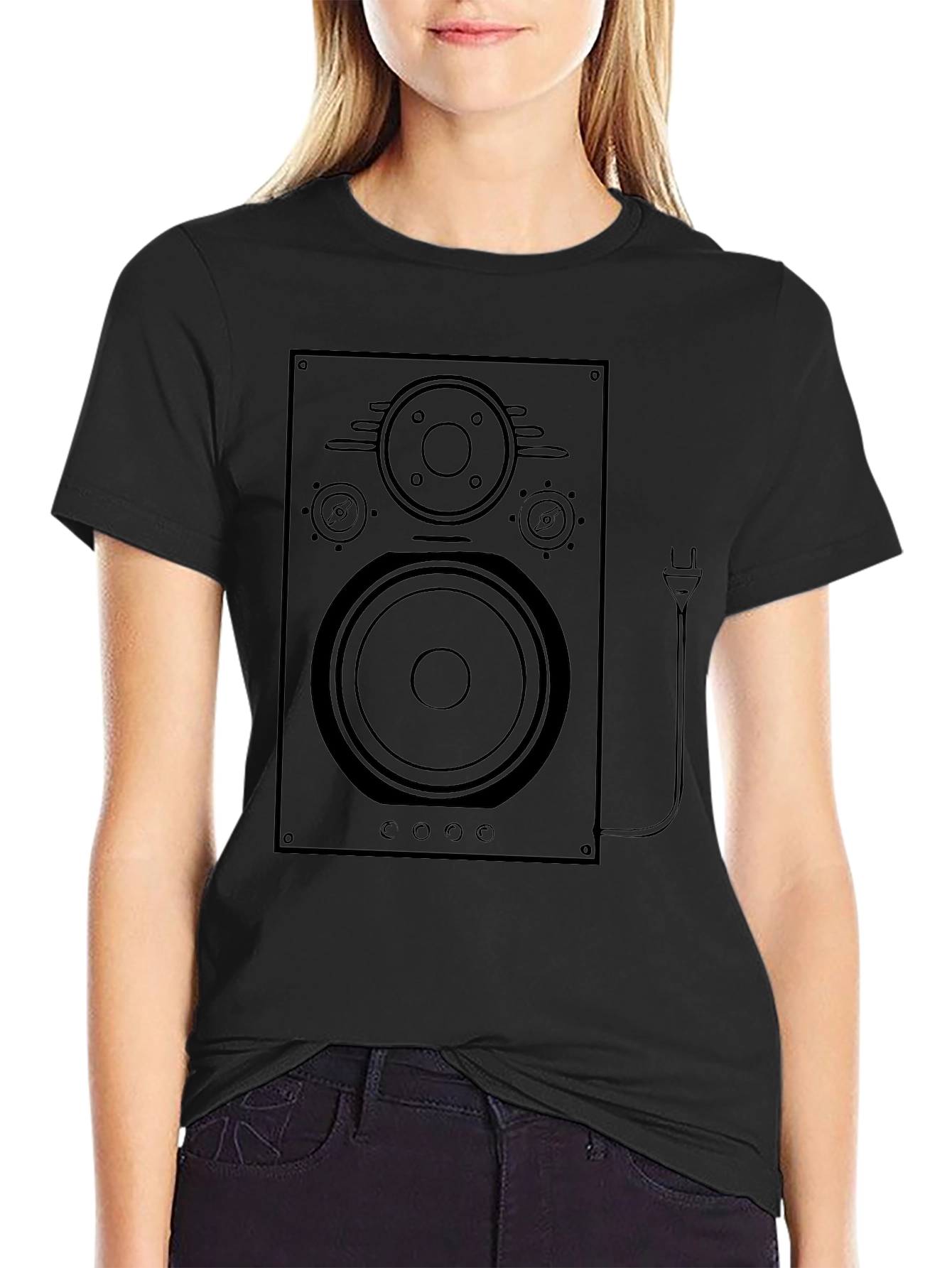 Speaker Graphic Tee - Classic Audio Vibe