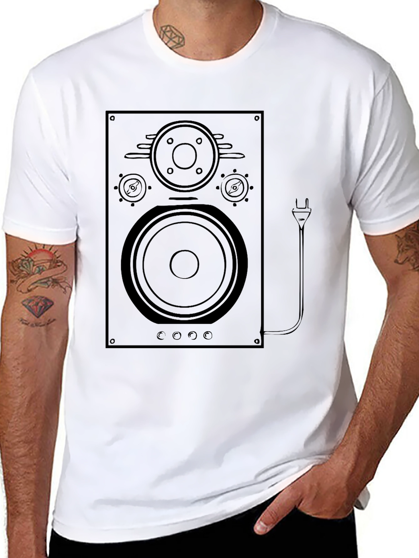 Speaker Graphic Tee - Classic Audio Vibe