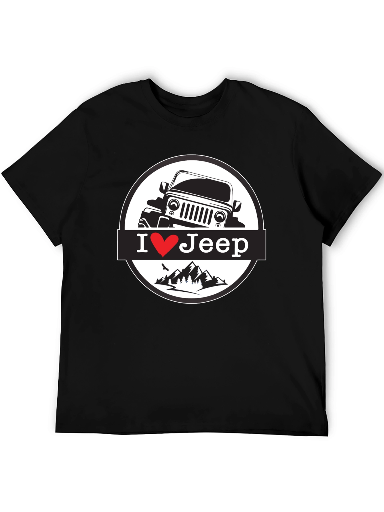 I Heart Jeep T-Shirt - Black Mountain Design