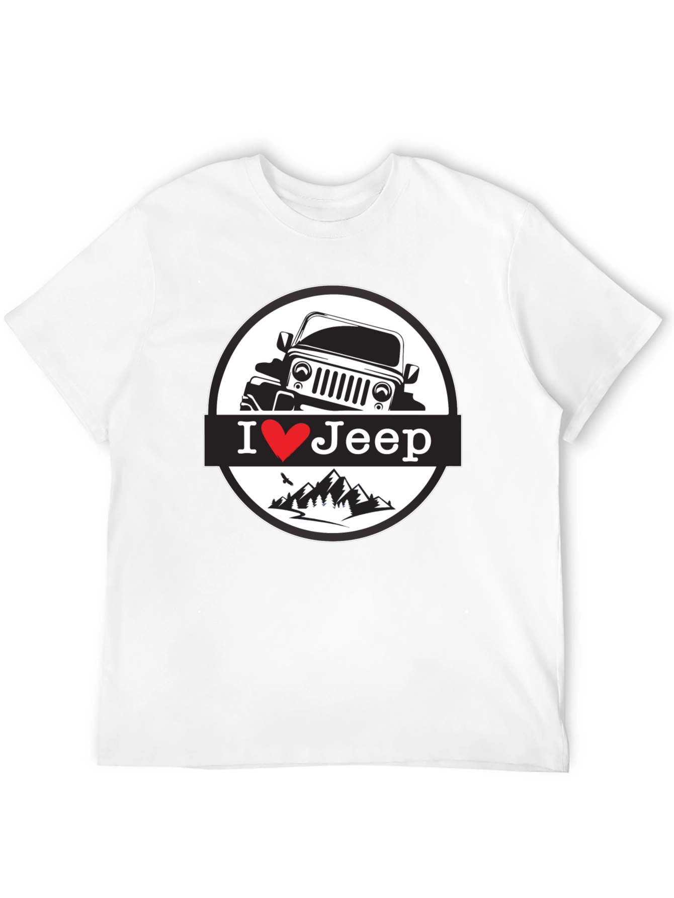 I Heart Jeep T-Shirt - Black Mountain Design