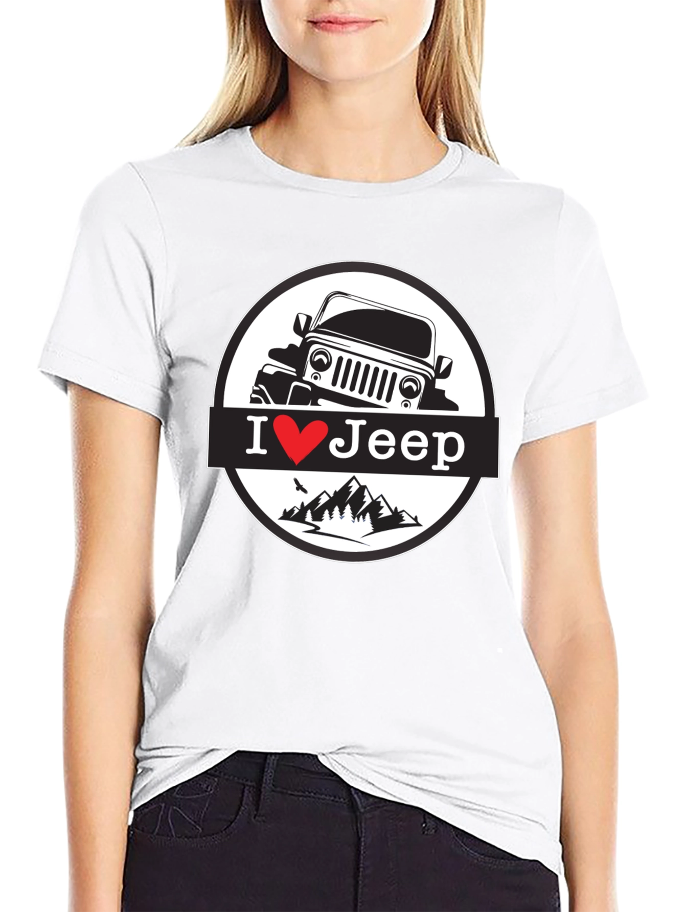 I Heart Jeep T-Shirt - Black Mountain Design
