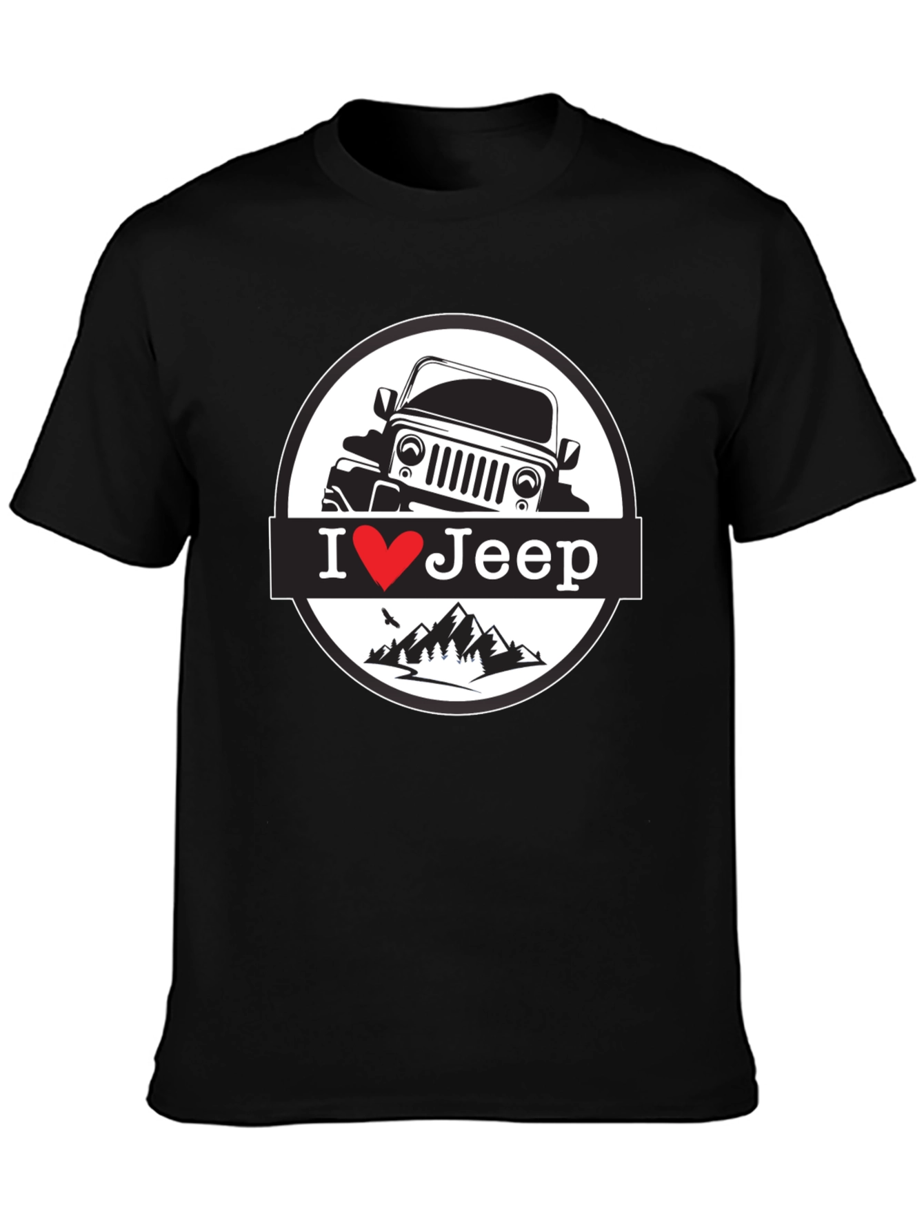 I Heart Jeep T-Shirt - Black Mountain Design