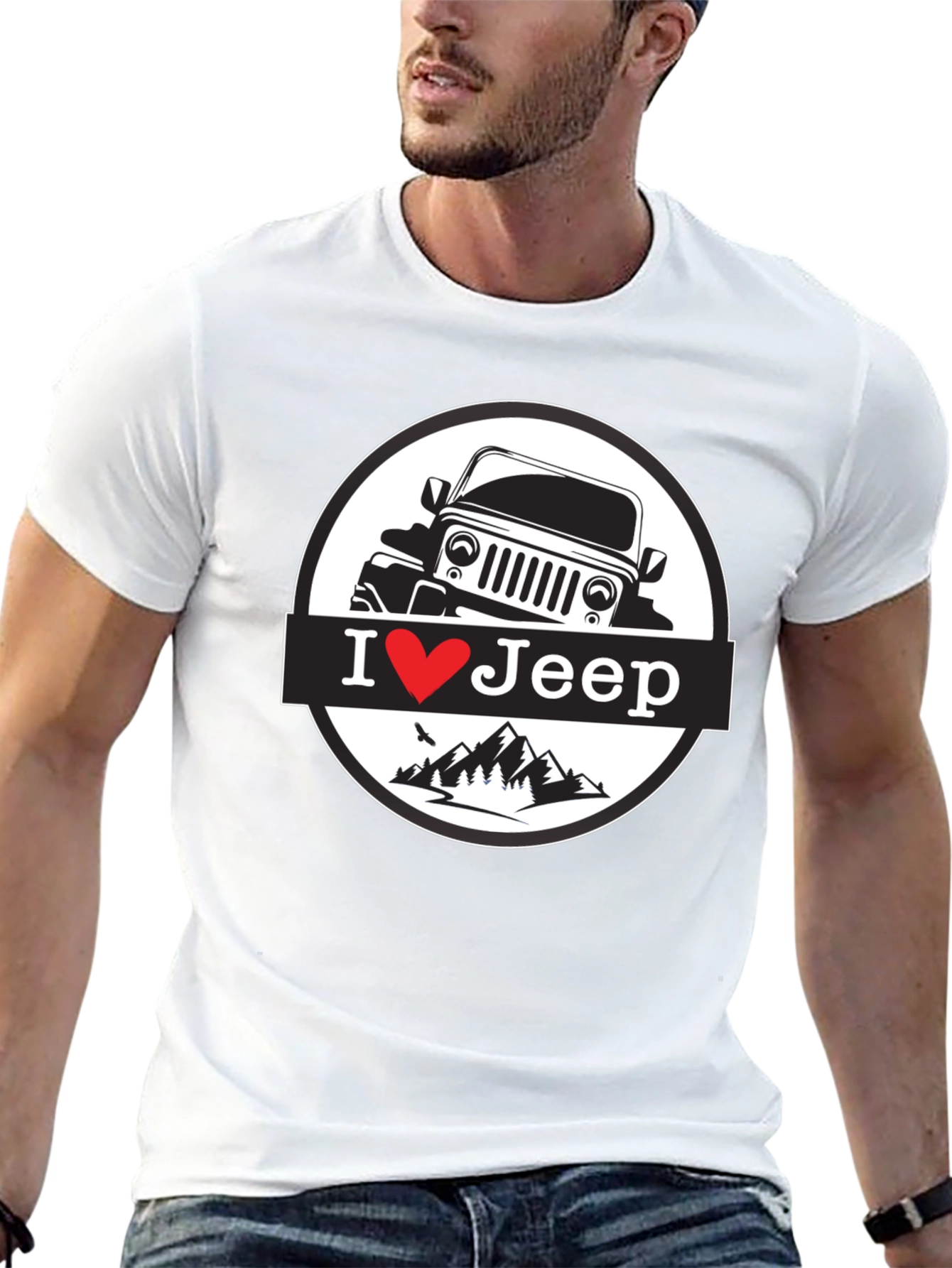 I Heart Jeep T-Shirt - Black Mountain Design