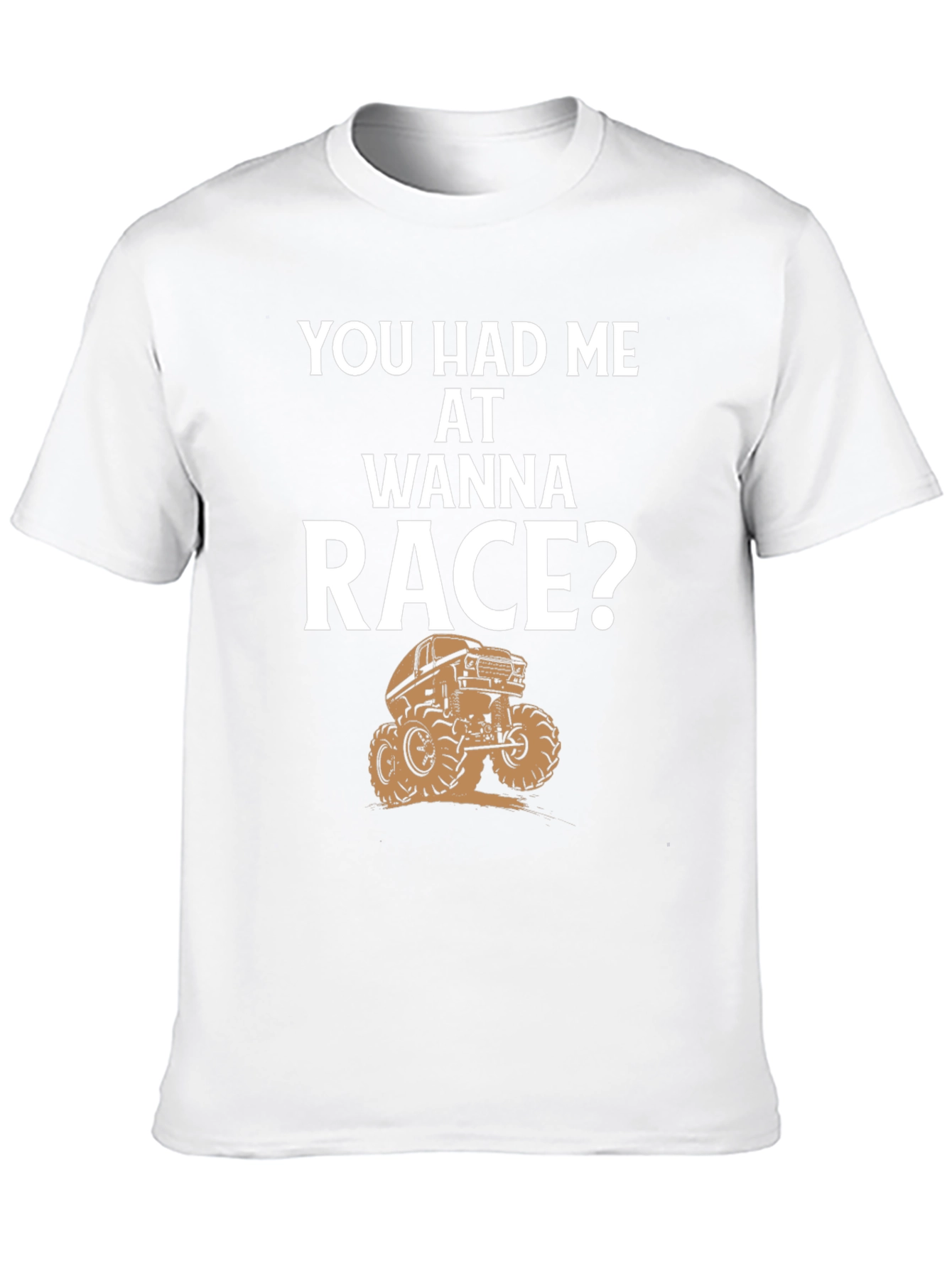 You Had Me At Wanna Race? Black Graphic Tee