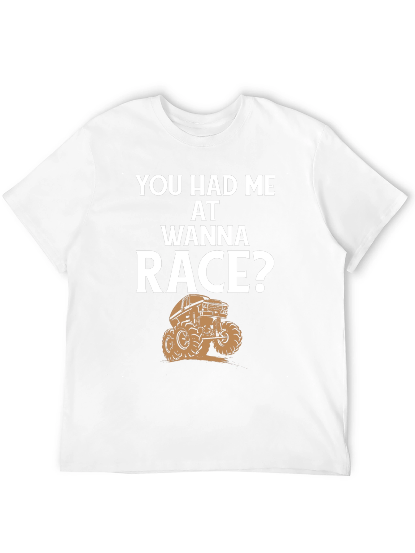 You Had Me At Wanna Race? Black Graphic Tee