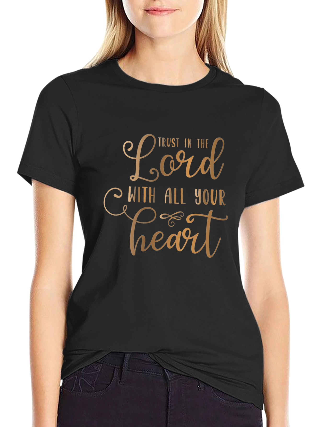 Trust in the Lord Graphic Tee - Black