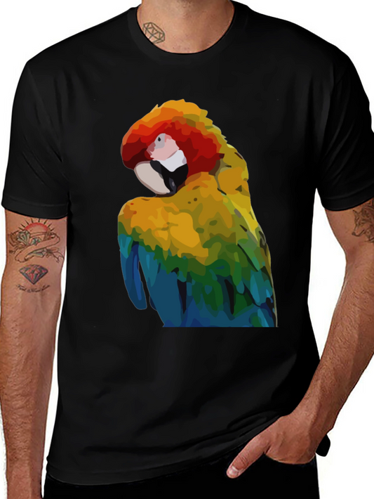 Parrot Graphic T-Shirt - Unique Colorful Design