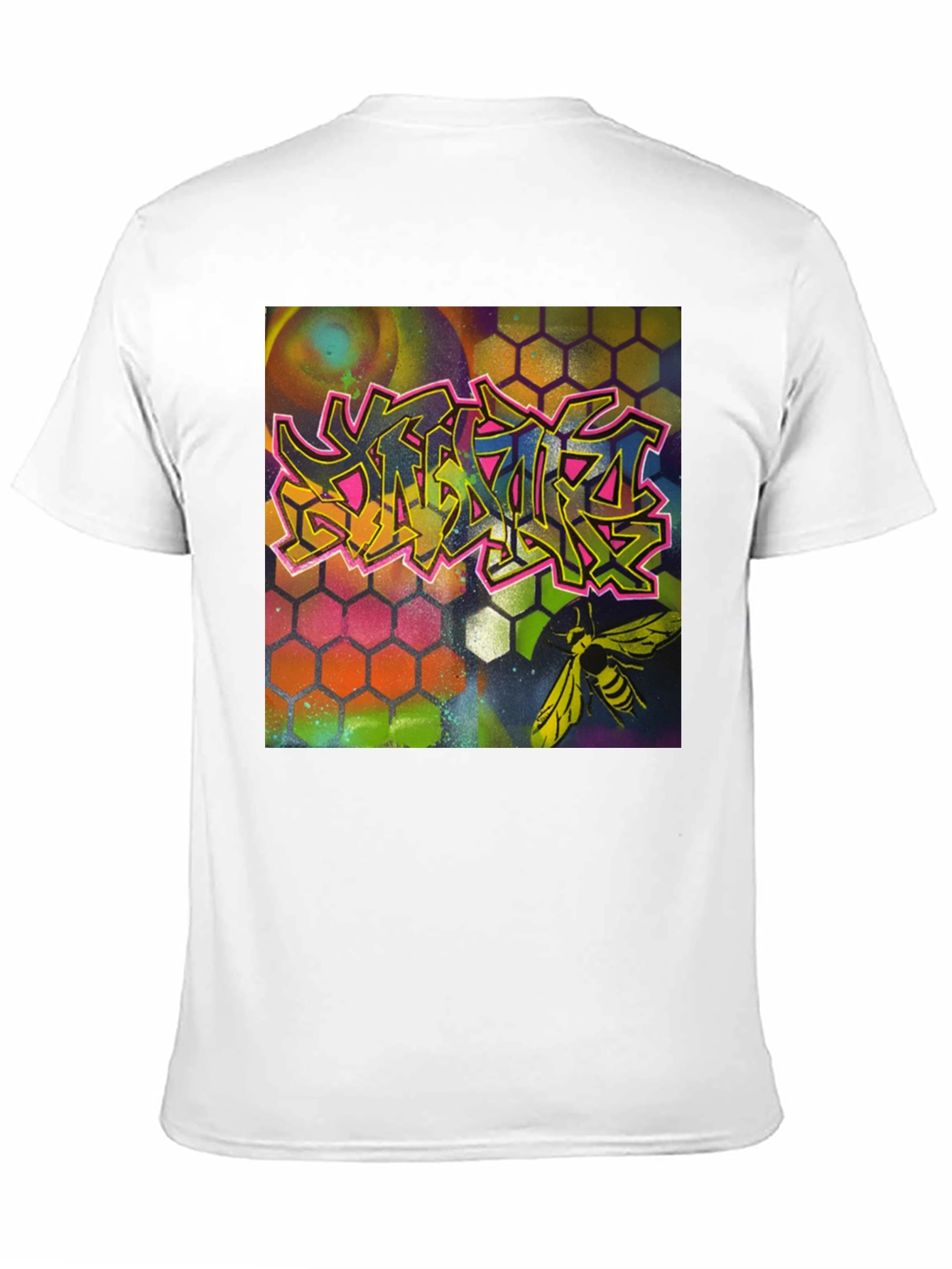 Graffiti Bee Graphic Tee - Unique Art T-Shirt