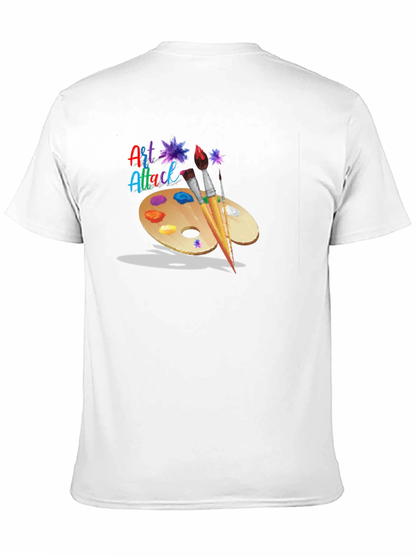 Art Attack T-Shirt: Artistic Palette Design