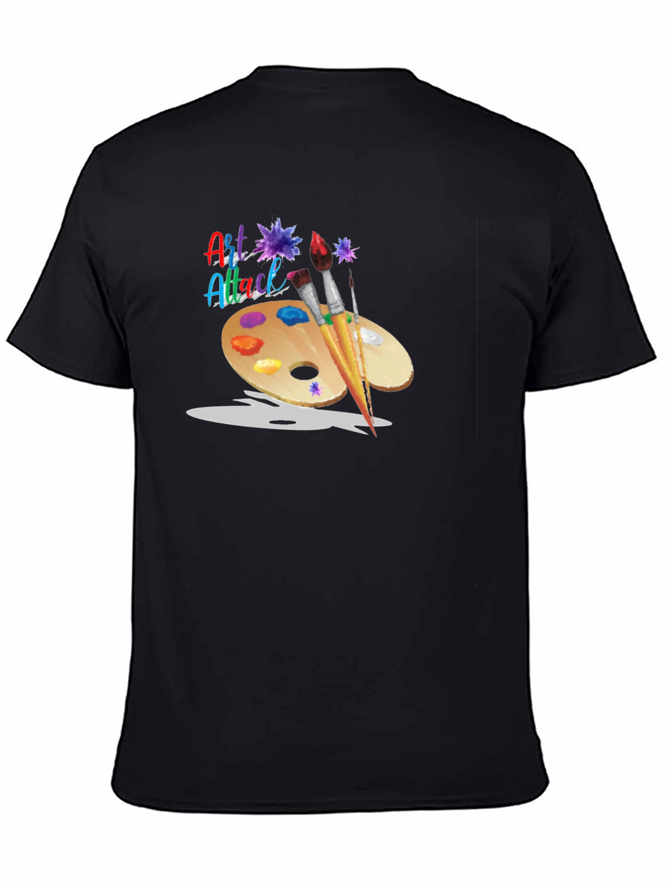 Art Attack T-Shirt: Artistic Palette Design