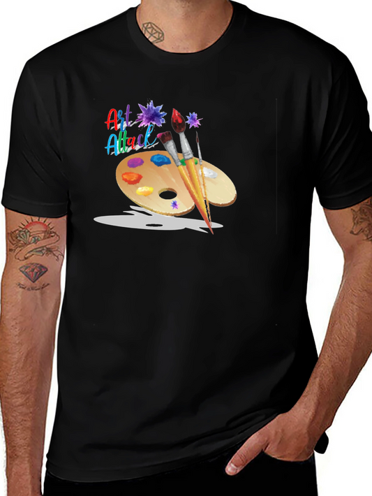 Art Attack T-Shirt: Artistic Palette Design