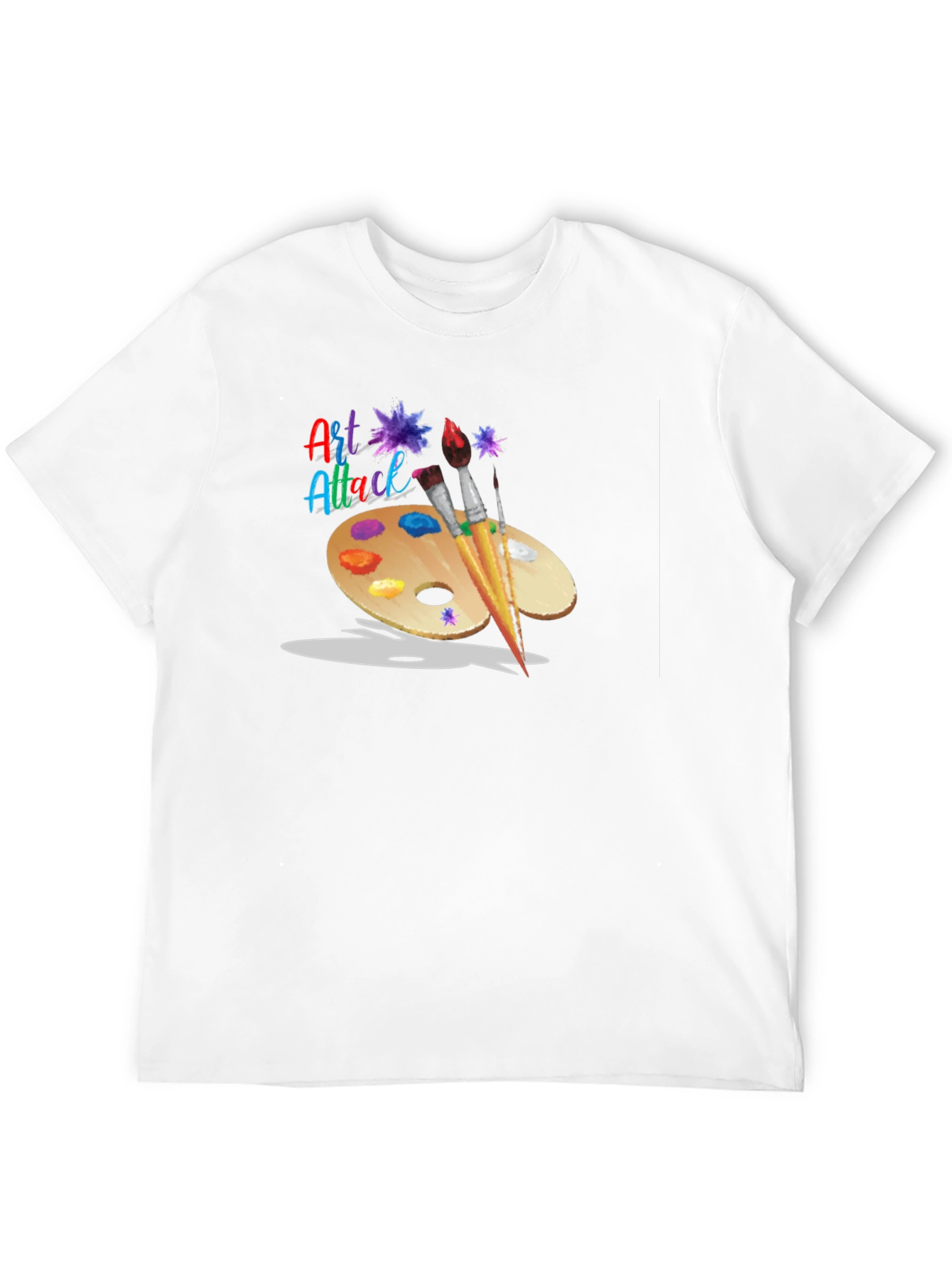 Art Attack T-Shirt: Artistic Palette Design