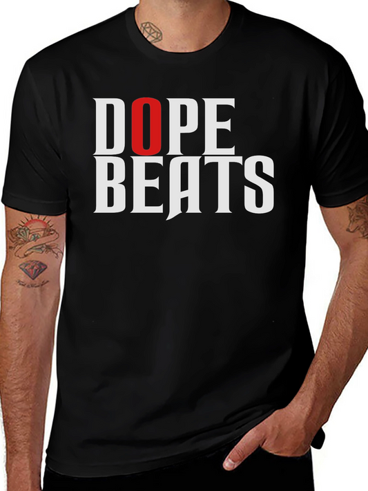 Dope Beats Graphic Tee - Stylish Black T-Shirt