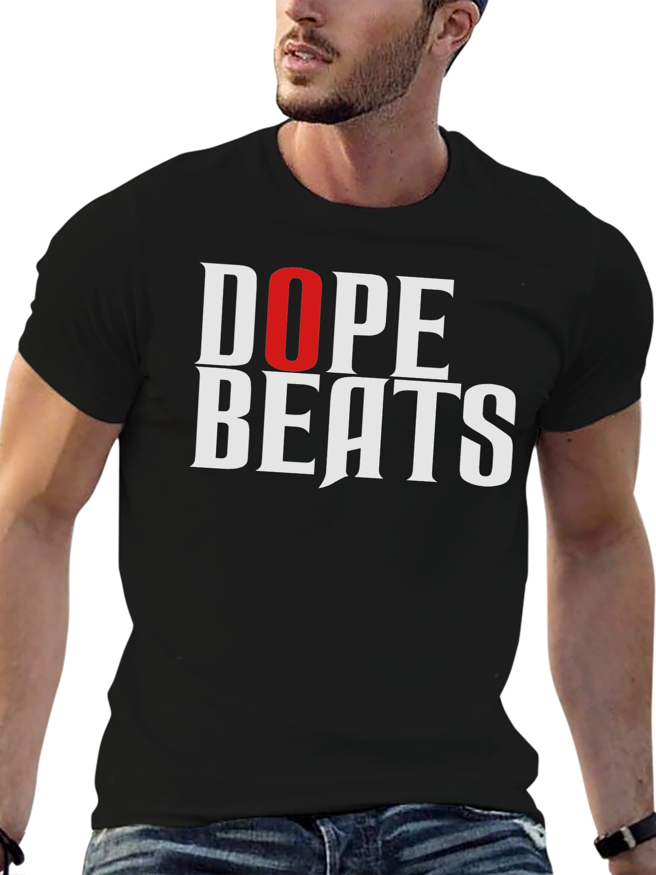 Dope Beats Graphic Tee - Stylish Black T-Shirt