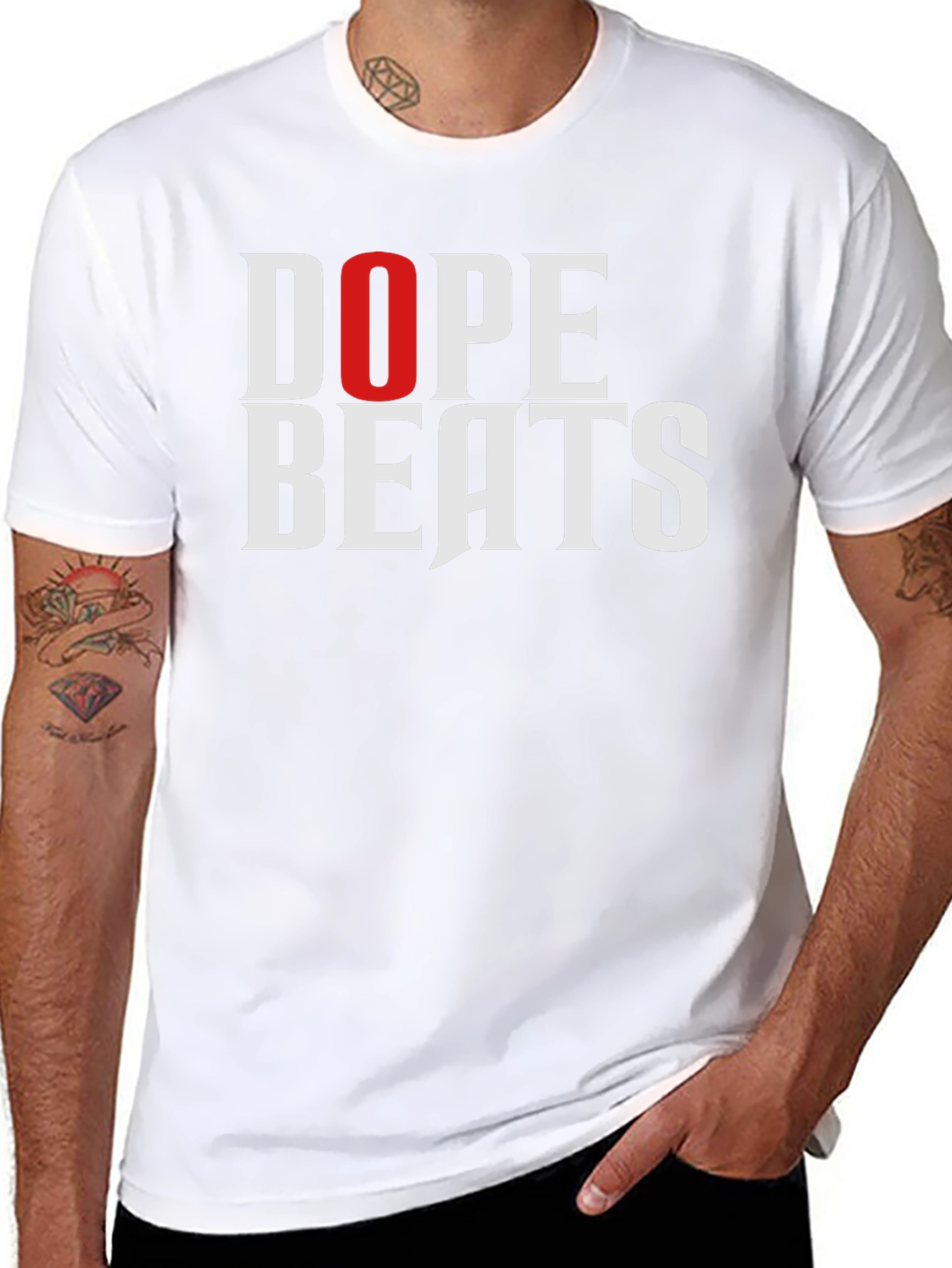 Dope Beats Graphic Tee - Stylish Black T-Shirt