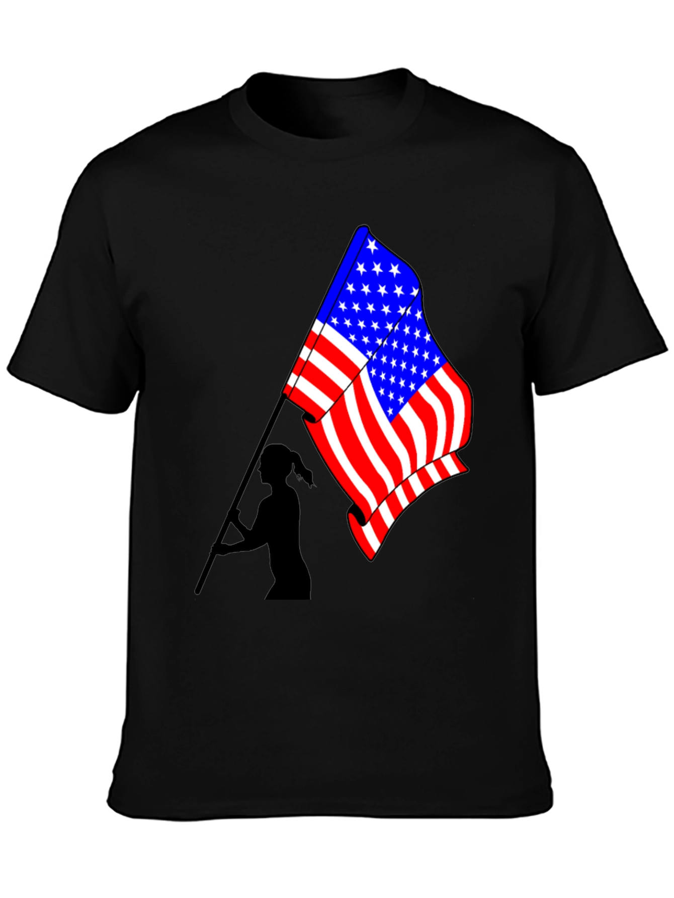 USA Flag Graphic T-Shirt - Patriotic Style